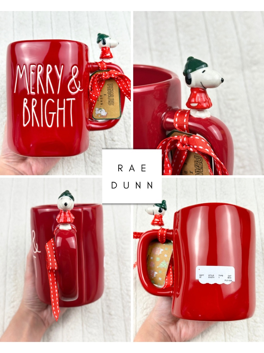 Rae Dunn Peanuts Snoopy Mug